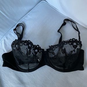 Simone Perele balcony black bra size 34D